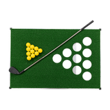 Golf Cornhole Game With Chipping Mats, Golf Balls, Putters